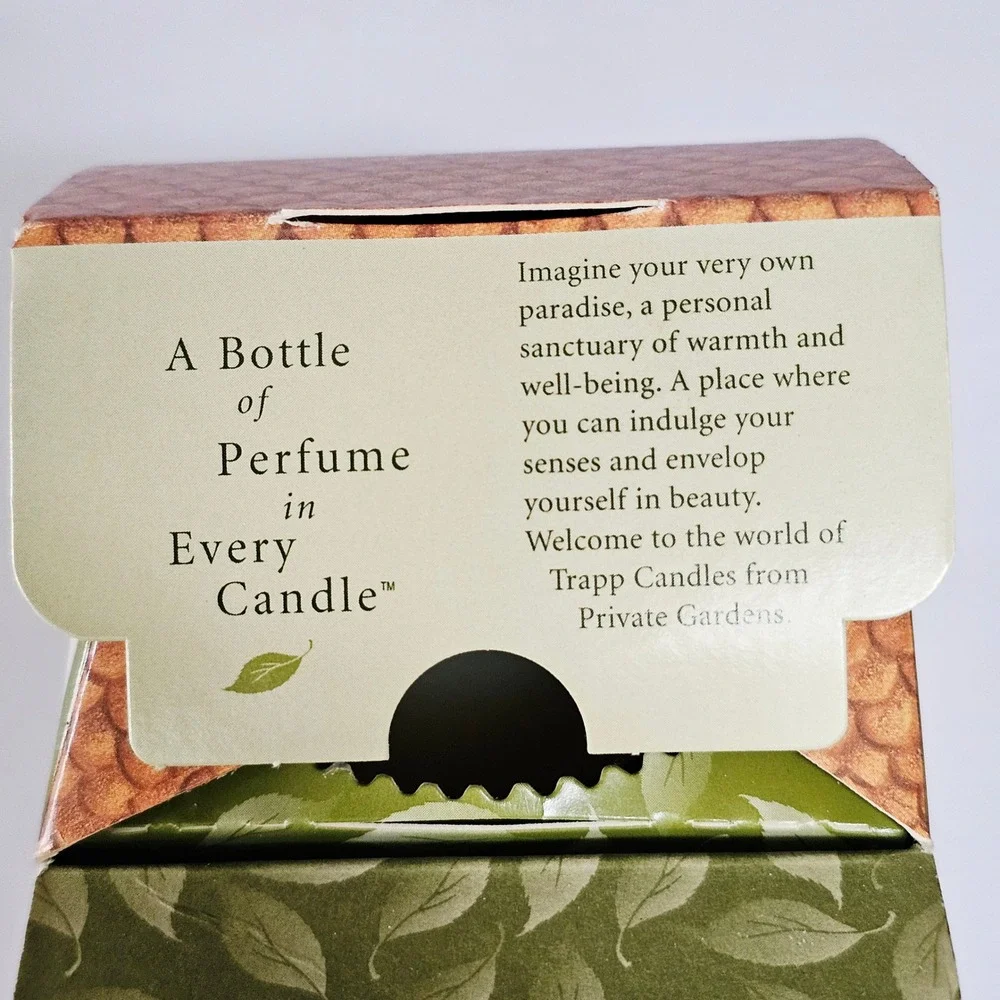 1993 Trapp Private‎ Gardens #20 Water Perfumed Candle 5oz Vintage Home Fragrance